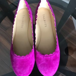 Talbots Suede Raspberry Flats